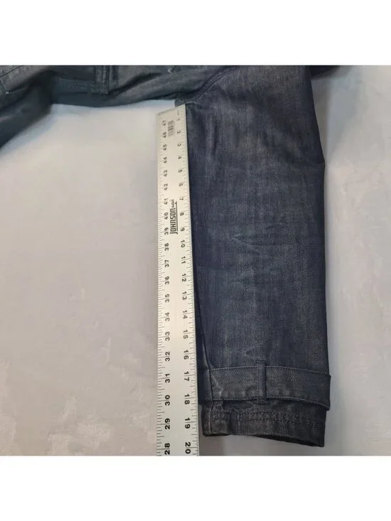 Converse One Star Men's Hooded Full Zip Button Black Denim Jacket Size L - Picture 10 of 14